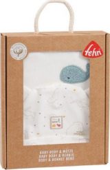 Fehn Zestaw - body i czapka, r. 62-68, z kolekcji:. Body niemowlęce FEHN, bez wzorów, bez ramiączek. Za 70.02 zł.