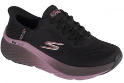 Buty sportowe damskie, Slip-Ins: Max Cushioning Elite 2.0 - Solace. Czarne obuwie sportowe damskie Skechers, bez wzorów, z materiału, trekkingowe. Za 589.99 zł.
