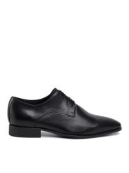 Geox Półbuty U High Life B U0299B 00043 C9999 Czarny. Czarne eleganckie półbuty Geox, ze skóry, wizytowe, bez zapięcia. Za 269.99 zł.