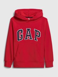 Gap Bluza 516663-03 Czerwony Regular Fit. Czerwone bluzy dla chłopców GAP, bez wzorów, z bawełny, bez ramiączek, bez kaptura. Za 99.99 zł.