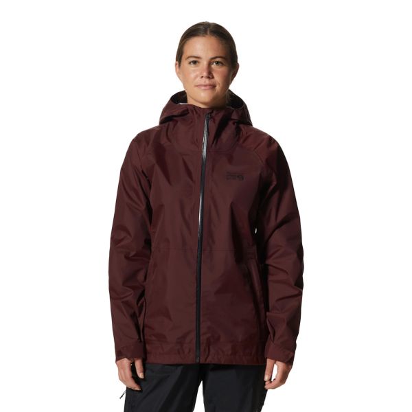 Damska kurtka wodoodporna Mountain Hardwear Threshold. Czerwone kurtki damskie Mountain Hardwear, m, bez wzorów, bez kaptura. Za 748.70 zł.