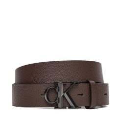 Pasek Męski Calvin Klein. Brązowe paski damskie Calvin Klein, bez wzorów. Za 189.99 zł.