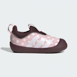 Buty ADIDAS MONOFIT MINNIE I Rose. Białe obuwie sportowe damskie Adidas, bez wzorów, z syntetyku, na fitness i siłownię. Za 129.35 zł.