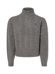 Polo Ralph Lauren sweter z dzianiny z zawartością kaszmiru Kobiety Wełna szary, S. Szare swetry damskie Polo Ralph Lauren, s, bez wzorów, z dzianiny, klasyczne, bez kołnierzyka, bez ramiączek, bez kaptura. Za 1,299.95 zł.