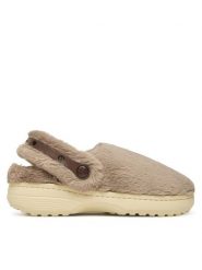 Crocs Kapcie Classic Unfurgettable Clog 211116 Beżowy. Brązowe kapcie damskie Crocs, bez wzorów, z materiału. Za 219.99 zł.