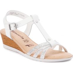 Sandały TAMARIS - 1-28218-20 Wht Lea/Silver 152. Klapki damskie marki Tamaris. W wyprzedaży za 169.00 zł.