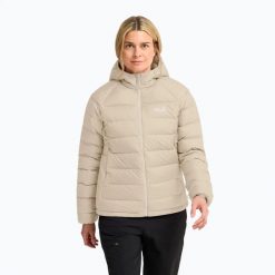 Kurtka puchowa damska Jack Wolfskin Wild Pass Down Hoody Rds. Brązowe kurtki damskie Jack Wolfskin, l, bez wzorów, z materiału, bez kaptura. Za 879.99 zł.