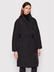 Calvin Klein Płaszcz zimowy K20K204158 Czarny Regular Fit. Czarne płaszcze damskie Calvin Klein, na zimę, l, bez wzorów, z syntetyku, bez kaptura. Za 1,049.00 zł.