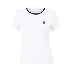 Slim fit T-shirt damski Fila Lectoure. Białe t-shirty damskie Fila, s, bez wzorów, z materiału, eleganckie, bez kołnierzyka. Za 146.50 zł.