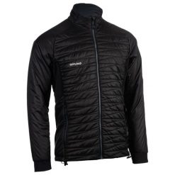 KURTKA puchowa CLUB do RUGBY NA SUWAK 500. Czarne kurtki męskie OFFLOAD, na zimę, l, bez wzorów, z materiału, na fitness i siłownię. Za 129.99 zł.