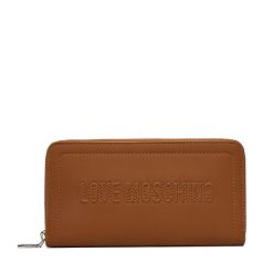 Portfel LOVE MOSCHINO. Brązowe portfele damskie Love Moschino, bez wzorów. Za 459.99 zł.