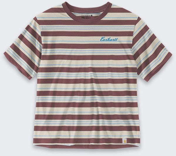 Koszulka Carhartt Striped Tencel Barnwood Stripe. T-shirty damskie Mustang, bez wzorów, bez kołnierzyka. Za 135.28 zł.