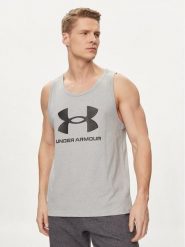 Under Armour Tank top Ua Sportstyle Logo Tank 1382883-035 Szary Loose Fit. Szare koszulki sportowe męskie Under Armour, m, bez wzorów, z bawełny, sportowe, bez kołnierzyka. Za 99.99 zł.