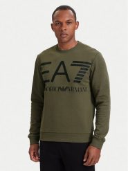 EA7 Emporio Armani Bluza 7M002201 AF27189 U7014 Zielony Regular Fit. Zielone bluzy męskie EA7 Emporio Armani, m, bez wzorów, z bawełny, bez kaptura. Za 504.99 zł.
