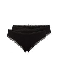 Snocks Stringi w 2-paku Kobiety Bawełna czarny, M. Czarne stringi damskie Snocks, m, bez wzorów, z bawełny. Za 99.95 zł.