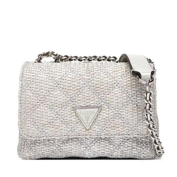 Torebka Guess. Szare torebki do ręki damskie Guess, z aplikacjami, wizytowe, bez dodatków. Za 329.99 zł.