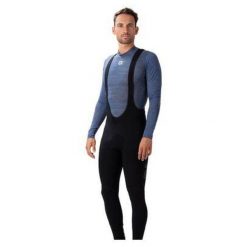 Spodnie rowerowe męskie Alé Cycling Solid Winter. Czarne spodnie sportowe męskie ALÉ CYCLING, m, bez wzorów, rowerowe. W wyprzedaży za 373.99 zł.
