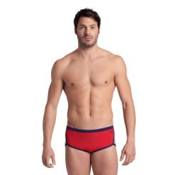 Szorty Kąpielowe Arena Icons Swim Low Waist Short. Czerwone kąpielówki męskie Arena, m, bez wzorów, z materiału, do pływania. Za 167.97 zł.