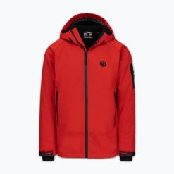 Kurtka zimowa męska Pitbull Padded Rockfish Hooded. Czerwone kurtki męskie PITBULL, na zimę, m, bez wzorów, z materiału, bez kaptura. Za 219.99 zł.