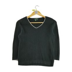 Second life - Kobiety Czarny Sweter - Stan dobry. Czarne swetry damskie Ralph Lauren, bez wzorów, bez kołnierzyka, bez ramiączek, bez kaptura. Za 84.56 zł.