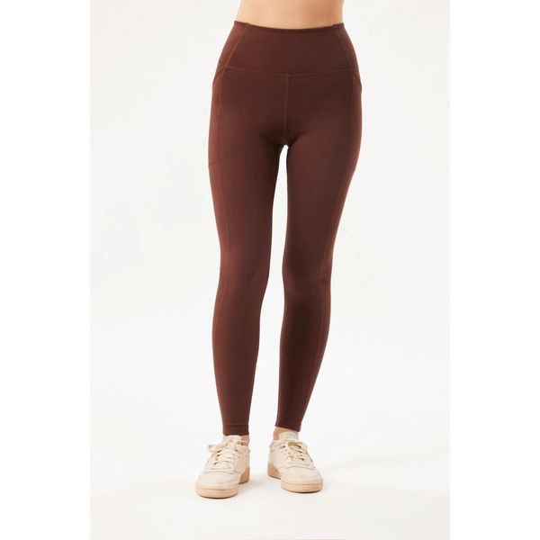 Legginsy wysoka talia 7/8 z kieszenią dla kobiet Girlfriend Collective. Białe legginsy damskie GIRLFRIEND COLLECTIVE, bez wzorów, na fitness i siłownię. Za 417.50 zł.