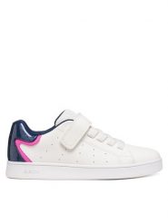 Geox Sneakersy J Eclyper Girl J36LRA 0BCKC C0006 S Biały. Białe buty sportowe dziewczęce Geox, bez wzorów, ze skóry, bez zapięcia. Za 229.99 zł.