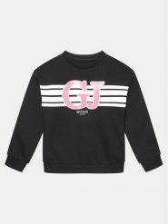 Guess Bluza J4YQ01 KA6R4 Czarny Regular Fit. Czarne bluzy dla dziewczynek Guess, z aplikacjami, z bawełny, bez ramiączek, bez kaptura. Za 99.99 zł.