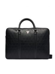 Guess Torba na laptopa HMTOTE P6169 Czarny. Czarne torby na laptopa męskie Guess, z aplikacjami, ze skóry. Za 589.99 zł.