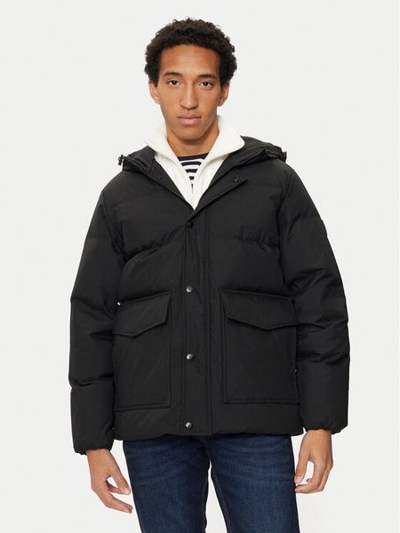 Tommy Hilfiger Kurtka puchowa MW0MW37484 Czarny Regular Fit. Czarne kurtki męskie Tommy Hilfiger, m, bez wzorów, z puchu, bez kaptura. Za 949.99 zł.