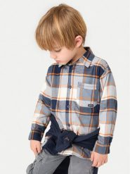 Mayoral Koszula 4107 Szary Regular Fit. Szare koszule dla chłopców Mayoral, bez wzorów, z bawełny, bez kołnierzyka, bez ramiączek. Za 89.99 zł.
