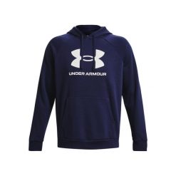 Bluza z kapturem Under Armour Rival Fleece Logo. Białe bluzy męskie Under Armour, m, bez wzorów, z materiału, z kapturem. Za 303.40 zł.