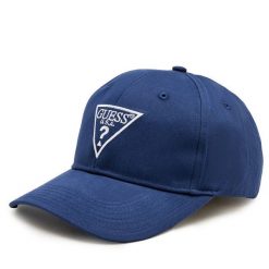 Czapka z daszkiem Guess. Niebieskie czapki i kapelusze męskie Guess, z aplikacjami. Za 79.99 zł.
