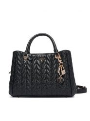 Guess Torebka Stacey HWGG97 41060 Czarny. Czarne torebki do ręki damskie Guess, z aplikacjami, ze skóry, bez dodatków. Za 634.99 zł.