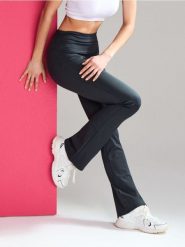 Legginsy flare sportowe - niebieski. Niebieskie legginsy damskie Sinsay, l, bez wzorów. Za 49.99 zł.