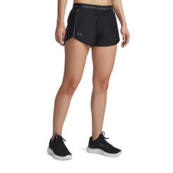 Spodenki damskie Under Armour Tech Play Up. Czarne obuwie sportowe damskie Under Armour, m, bez wzorów, sportowe, na fitness i siłownię. Za 79.99 zł.