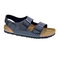 Buty do chodzenia męskie Birkenstock 034793. Czarne sandały męskie Birkenstock, z materiału, bez zapięcia. Za 673.00 zł.