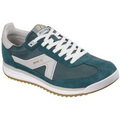 Buty sportowe męskie Skechers Skx 92 Spective. Zielone buty sportowe męskie Skechers, bez zapięcia, na fitness i siłownię. Za 490.00 zł.