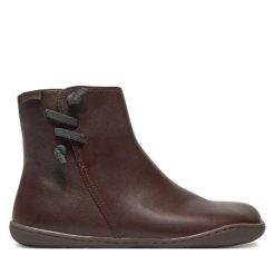 Botki Camper. Brązowe botki damskie Camper, bez obcasa, na płaskiej podeszwie, bez zapięcia. Za 639.99 zł.
