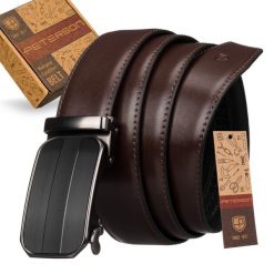 Pasek automatyczny Peterson 35 mm PTN AB35-03-PUL BRO brązowy. Brązowe paski damskie Peterson, bez wzorów, ze skóry, eleganckie. Za 72.00 zł.