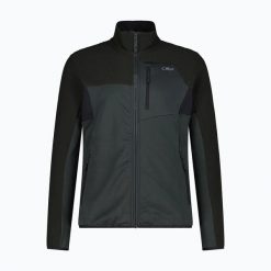 Bluza rozpinana CMP Glimra. Czarne bluzy damskie CMP, l, bez wzorów, z elastanu, bez kaptura. Za 279.99 zł.