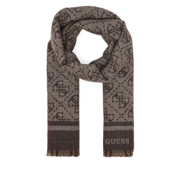 Szalik Guess. Brązowe szaliki i chusty damskie Guess, z aplikacjami. Za 187.99 zł.