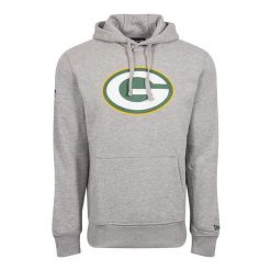 Bluza z kapturem Green Bay Packers NFL. Szare bluzy męskie New Era, m, bez wzorów, z kapturem. Za 294.50 zł.