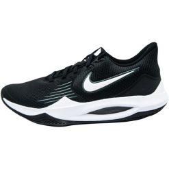 Buty do chodzenia męskie Nike Precision V. Czarne buty sportowe męskie Nike, z materiału, bez zapięcia, do koszykówki. Za 424.00 zł.