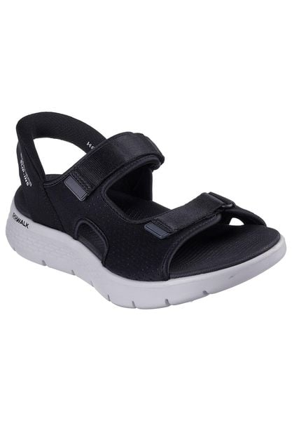 Sandały SKECHERS SLIP-INS GO WALK FLEX Czarny. Czarne sandały męskie Skechers, z materiału, bez zapięcia. Za 271.99 zł.