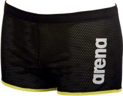 Spodenki Oporowe Arena Square Cut Drag Suit. Czarne kąpielówki męskie Arena, m, bez wzorów, z materiału, na fitness i siłownię. Za 94.99 zł.