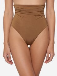 Max Mara Beachwear Dół od bikini Saali 2616821159 Brązowy. Brązowe bikini damskie Max Mara Beachwear, bez wzorów. Za 489.99 zł.
