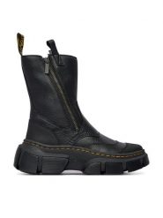 Dr. Martens Botki DMXL Rigger DM41192001 Czarny. Czarne botki damskie Dr. Martens, ze skóry, bez obcasa, na płaskiej podeszwie, bez zapięcia. Za 1,039.00 zł.