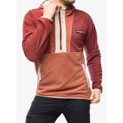 Bluza polarowa z kapturem męska Columbia Backbowl Lite Half Zip Hoodie. Czerwone bluzy męskie Columbia, m, bez wzorów, z polaru, z kapturem, trekkingowe. Za 203.99 zł.