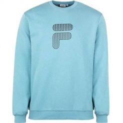 Bluza sportowa męska Fila Broc Crew Sweat. Bluzy męskie Fila, l, bez wzorów, bez kaptura, do piłki nożnej. Za 129.00 zł.