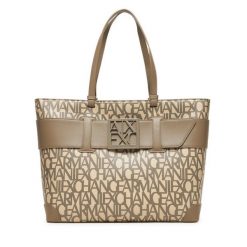 Torebka Armani Exchange. Brązowe torebki do ręki damskie Armani Exchange, bez wzorów, bez dodatków. Za 869.99 zł.